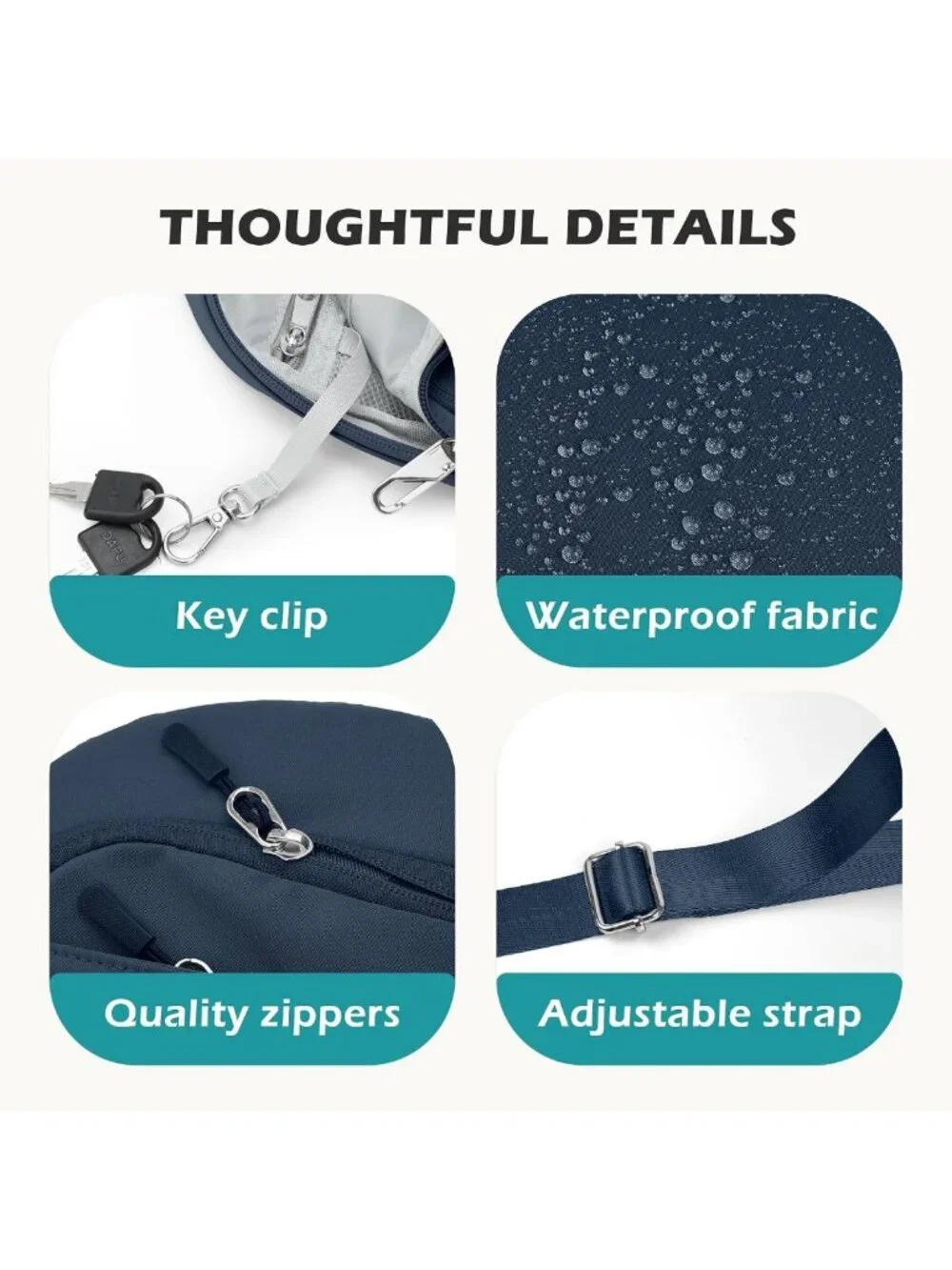Anti-Theft Sling Crossbody Bag for Travel | RFID Blocking Small Purse Wallet